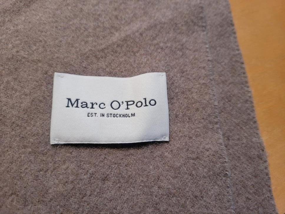 Heerlijk zachte sjaal van Marc O'Polo 100% wol, kleur taupe, Kleding | Dames, Maat 46/48 (XL) of groter, Ophalen of Verzenden