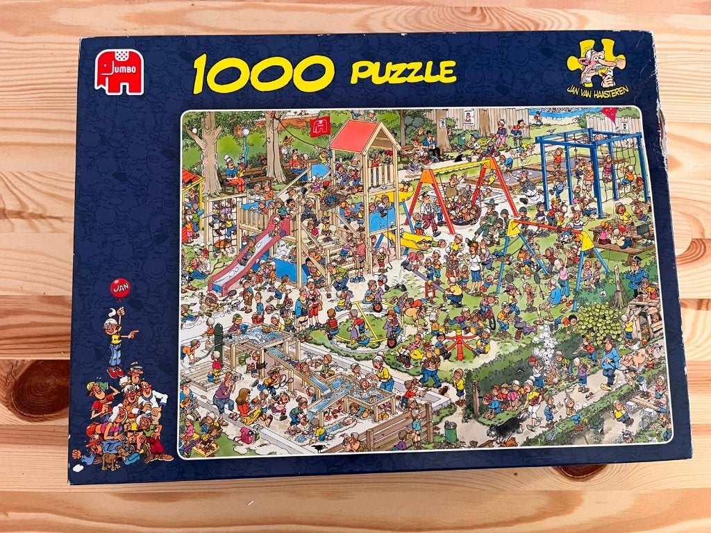 Jan van Haasteren De Speeltuin – 1000 stukjes, Ophalen of Verzenden, 500 t/m 1500 stukjes, Zo goed als nieuw, Legpuzzel
