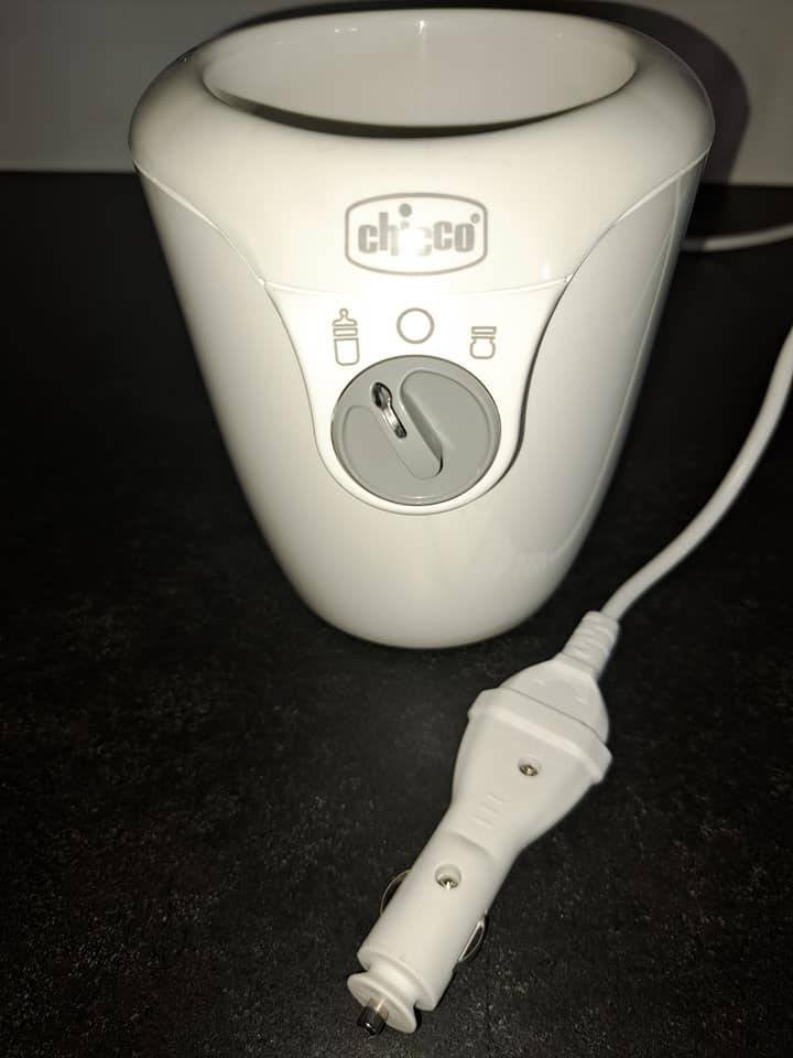 Chicco baby flessenwarmer, voor 12V én 220V, Ophalen of Verzenden, Zo goed als nieuw, Flessen- of potjesverwarmer, Overige merken