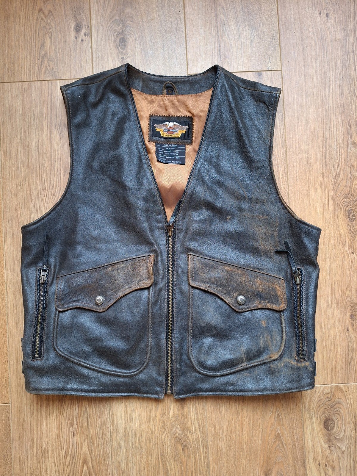 Harley davidson vest gillet maat L, Ophalen of Verzenden