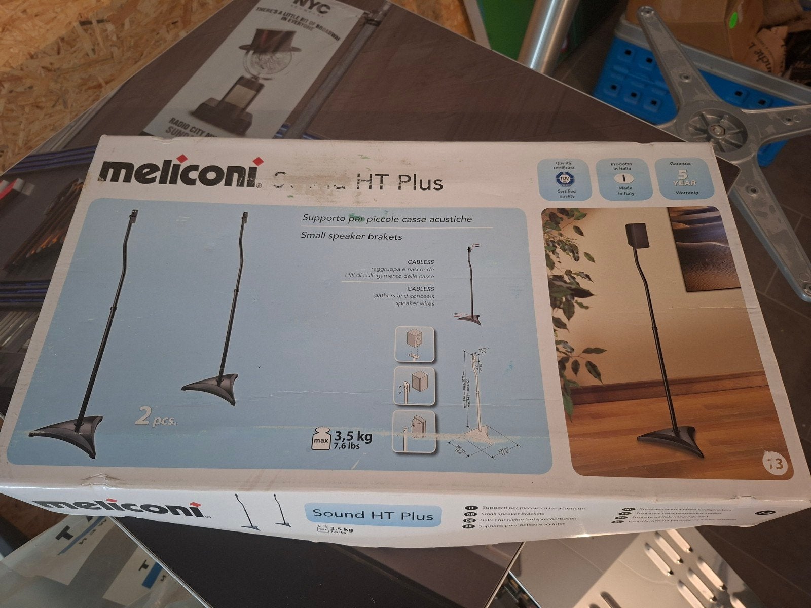Gratis 3 sets Meliconi speakerstandaards - Alleen ophalen, Ophalen