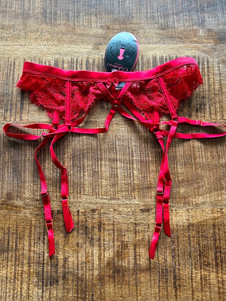 Hunkemöller Private Mitzy Jarretels L, Hunkemöller, Ophalen of Verzenden, Rood, Overige typen