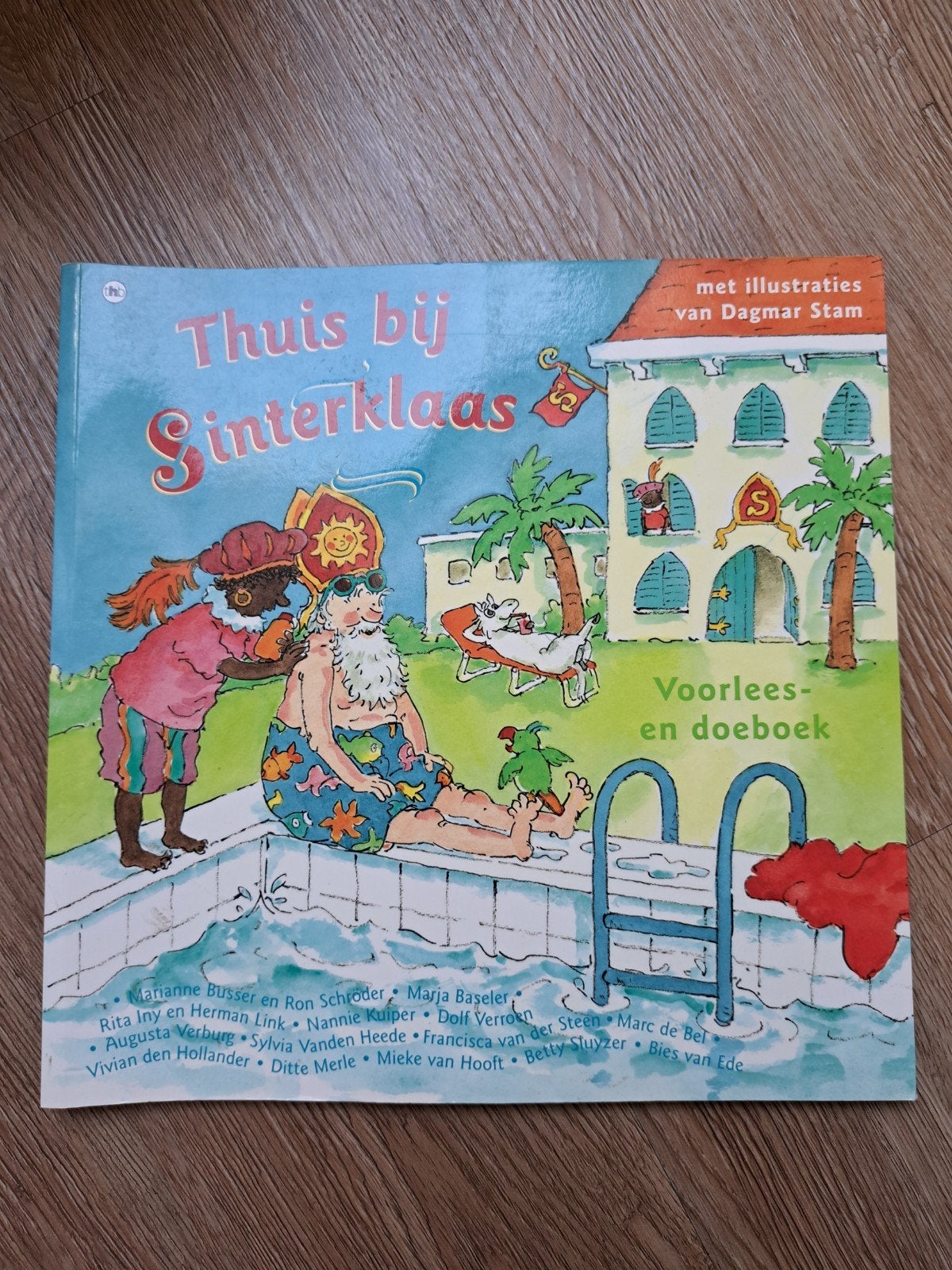 Thuis bij Sinterklaas - Voorlees- en doeboek, Boeken, Ophalen of Verzenden, Zo goed als nieuw, Diverse auteurs, illustraties Dagmar Stam