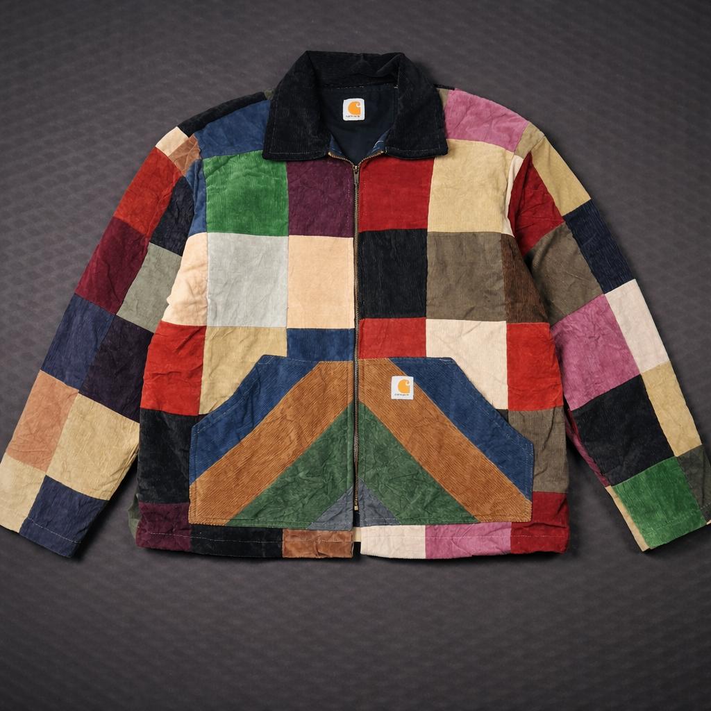 Carhartt Patchwork Corduroy Jacket – Maat L, Maat 52/54 (L), Overige kleuren, Carhartt, Nieuw