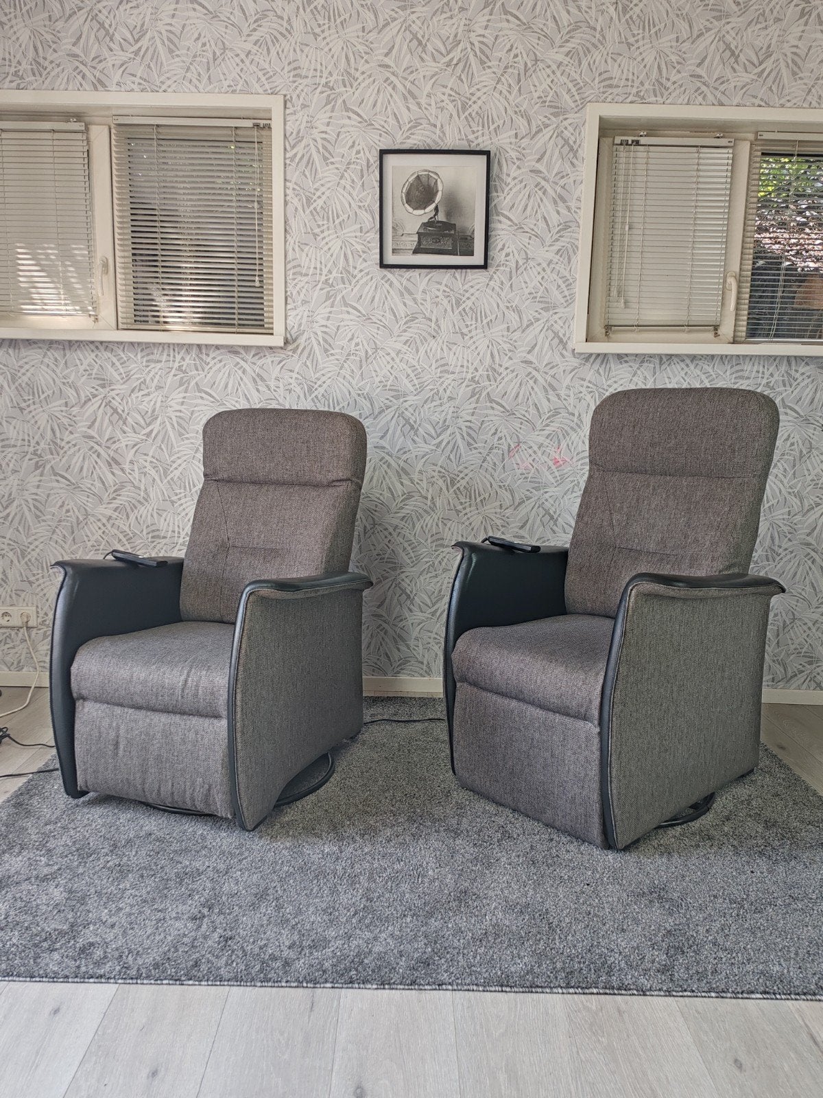 Set Easysit elektrische relax fauteuils op draaiplateau, Gebruikt, Onbekend, 75 tot 100 cm, Ophalen of Verzenden