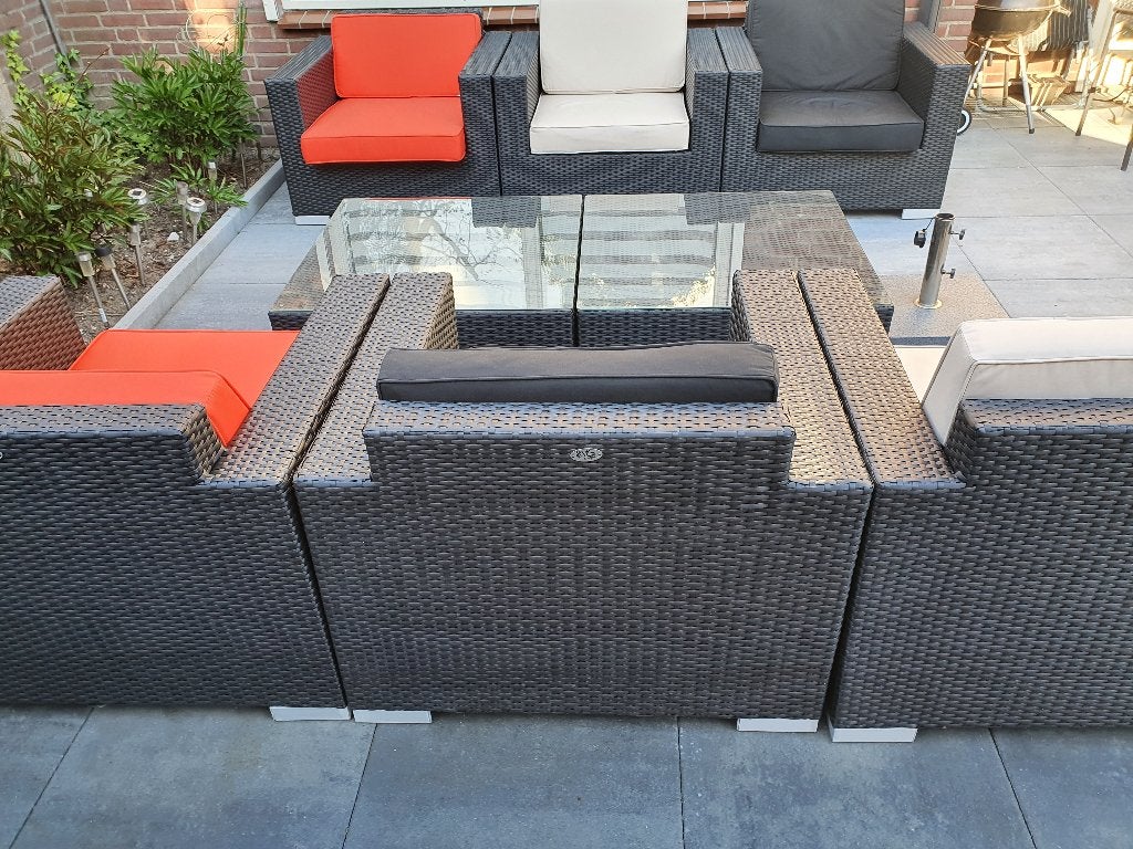 loungeset, Tuin en Terras, Kunststof, 6 zitplaatsen, Ophalen of Verzenden, Zo goed als nieuw