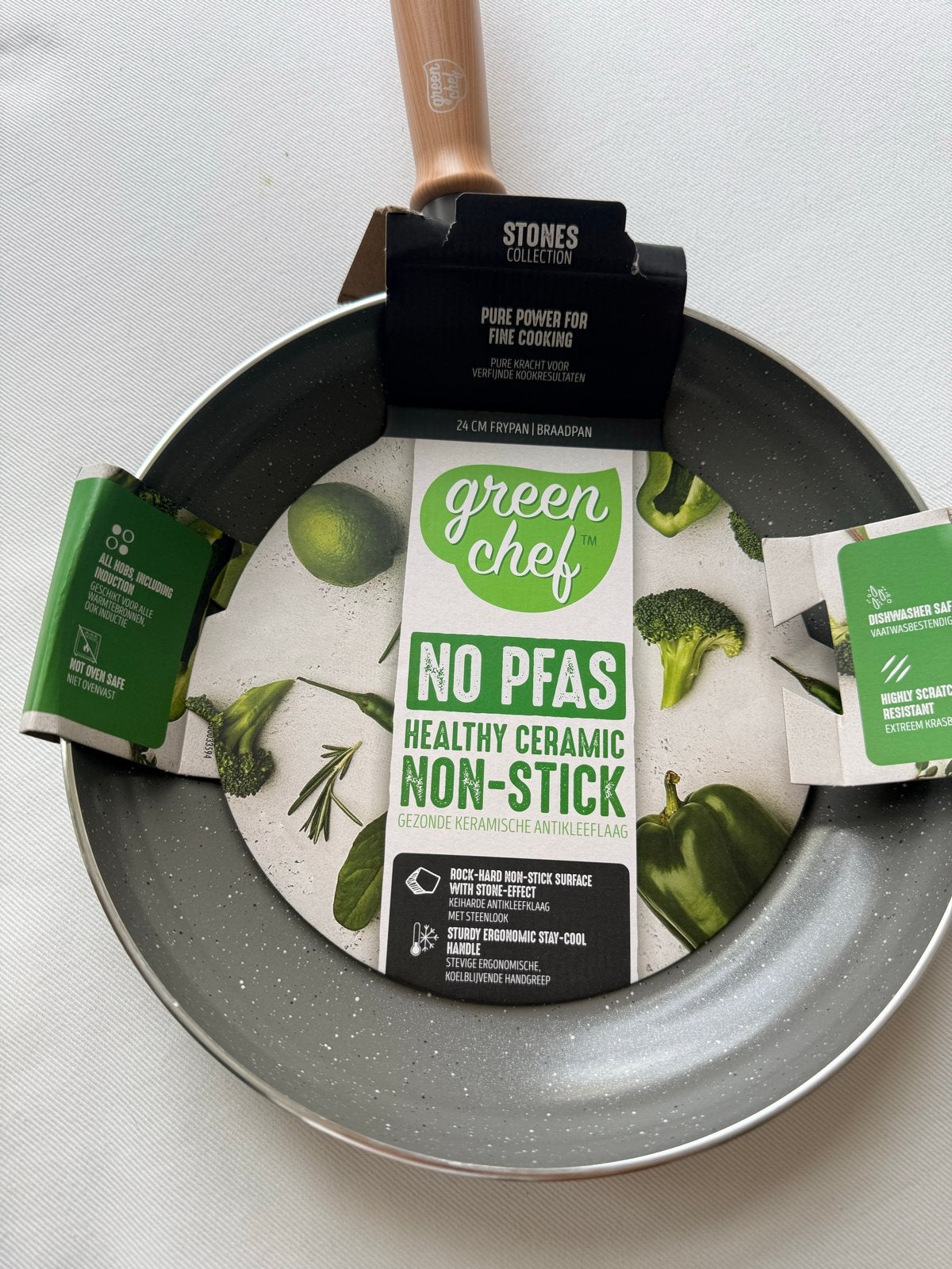 2x Nieuwe GreenPan koekenpan 24 cm - PFAS-vrij,, Huis en Inrichting, Koekenpan, Antiaanbaklaag, Verzenden, GreenPan