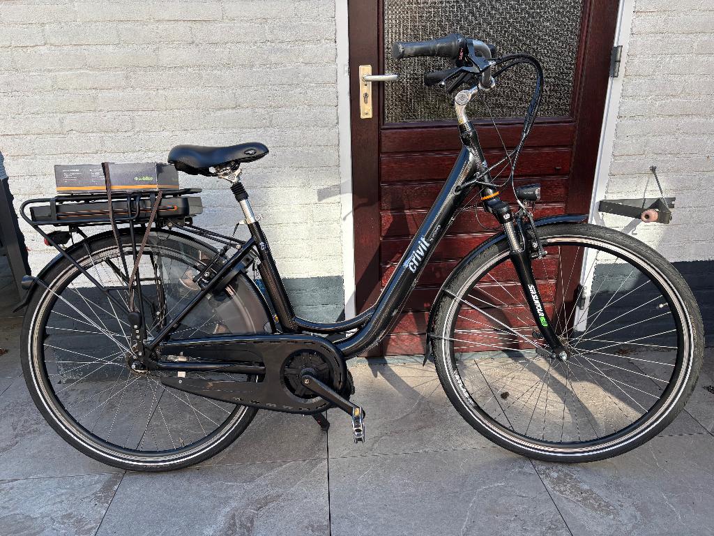 ELEKTRISCHE DAMESFIETS - helemaal nagekeken en rijklaar, Fietsen en Brommers, Elektrische fietsen, Gebruikt, 47 tot 51 cm, 30 tot 50 km per accu