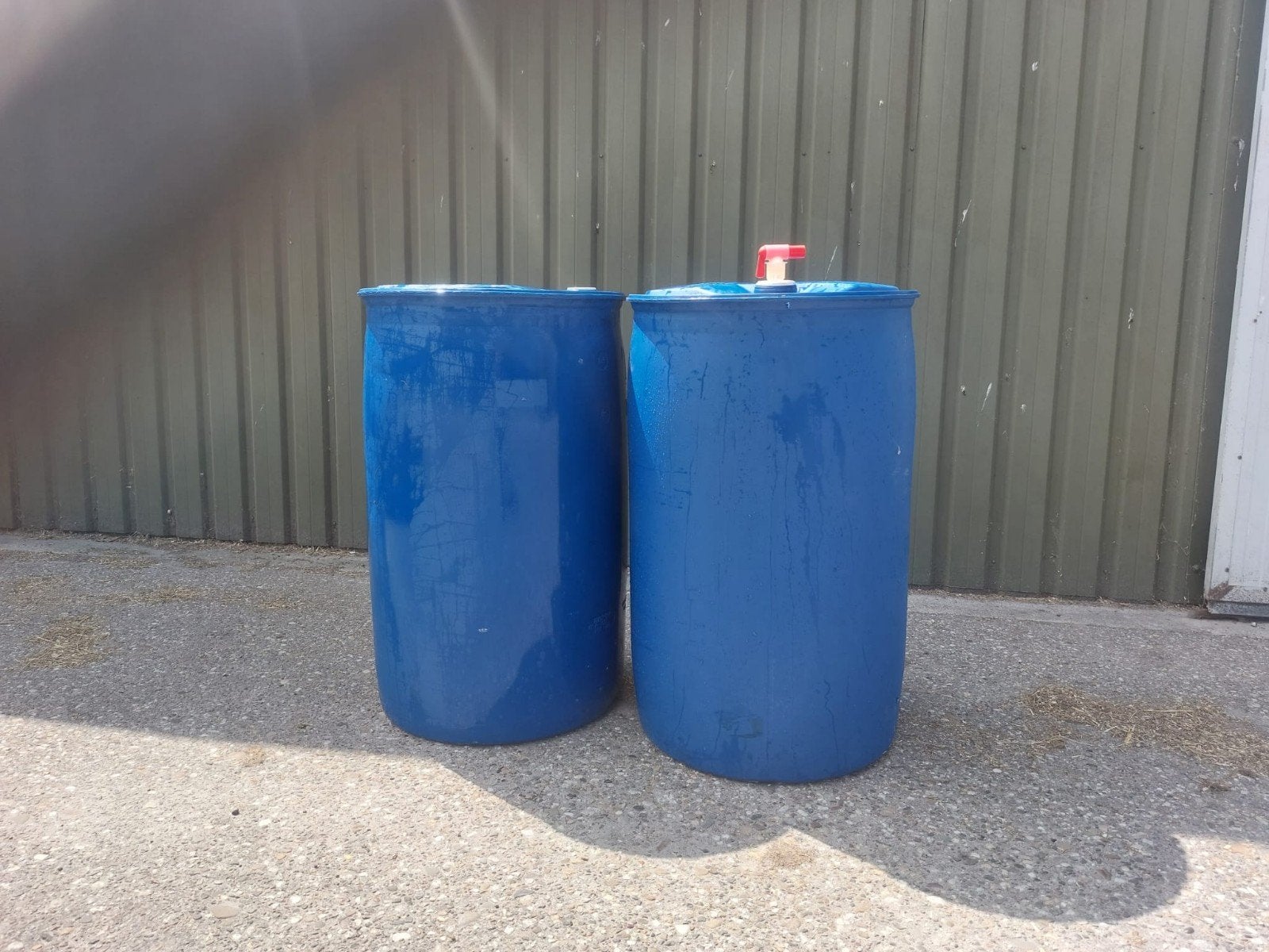 Kunststof 200 liter vat, Tuin en Terras, Regentonnen, 150 liter of meer, Ophalen