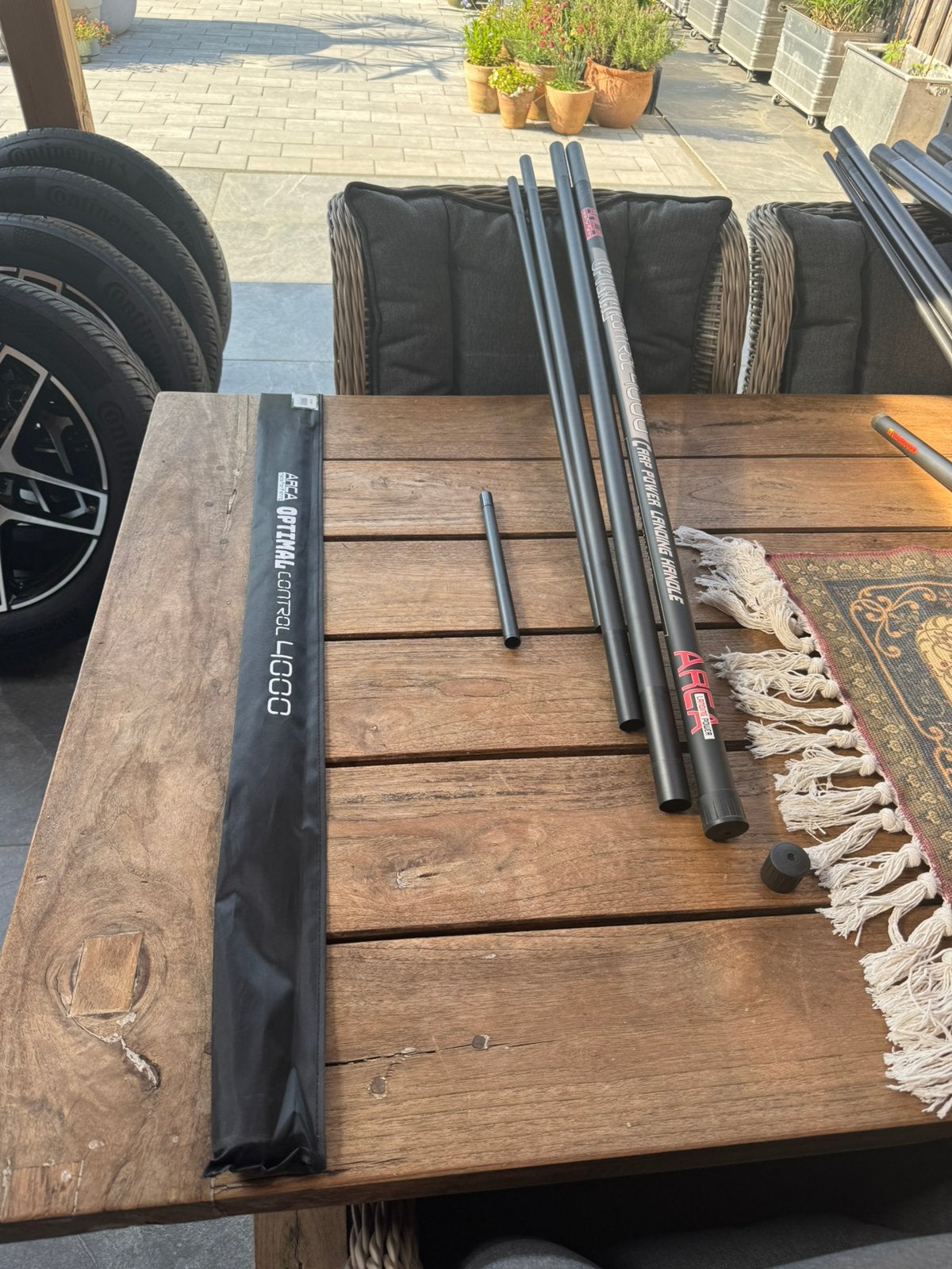 nieuwe oer sterke arca optimal control schepnet stelen 4.0m, Watersport en Boten, Ophalen of Verzenden, Nieuw, Net of Fuik