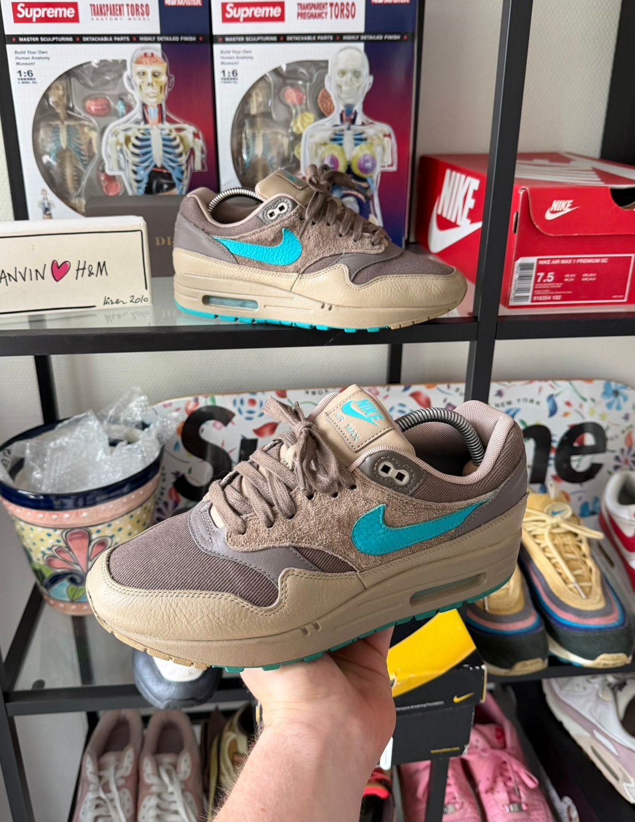 Nike Air Max 1 Premium Ridgerock, Overige kleuren, Ophalen of Verzenden, Sneakers of Gympen, Zo goed als nieuw