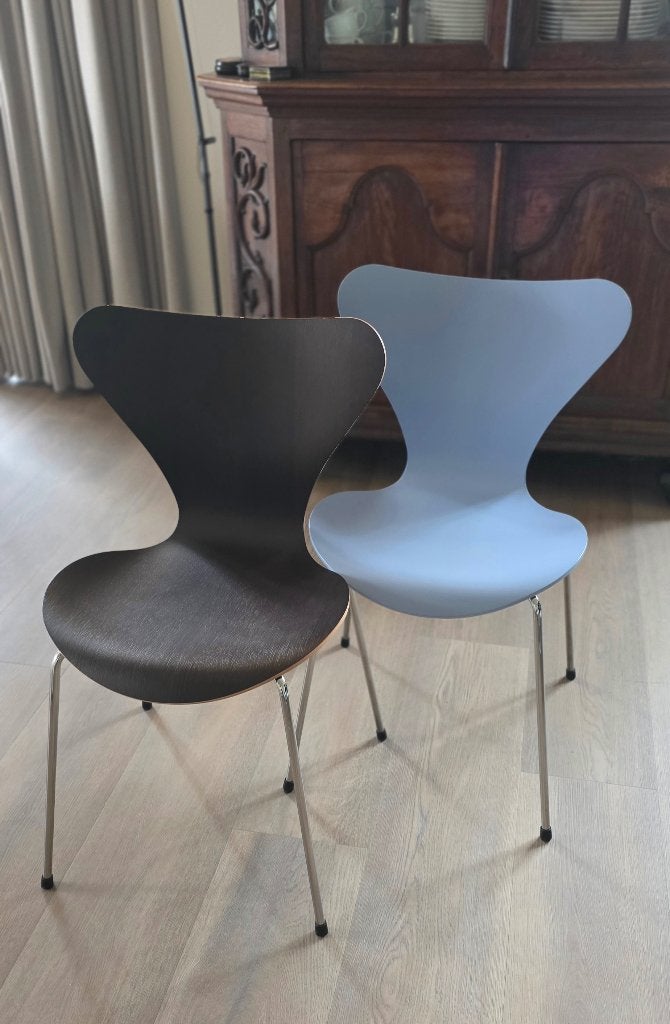 Originele Hansen Vlinderstoelen, Huis en Inrichting, Ophalen, Modern design, Blauw, Zo goed als nieuw