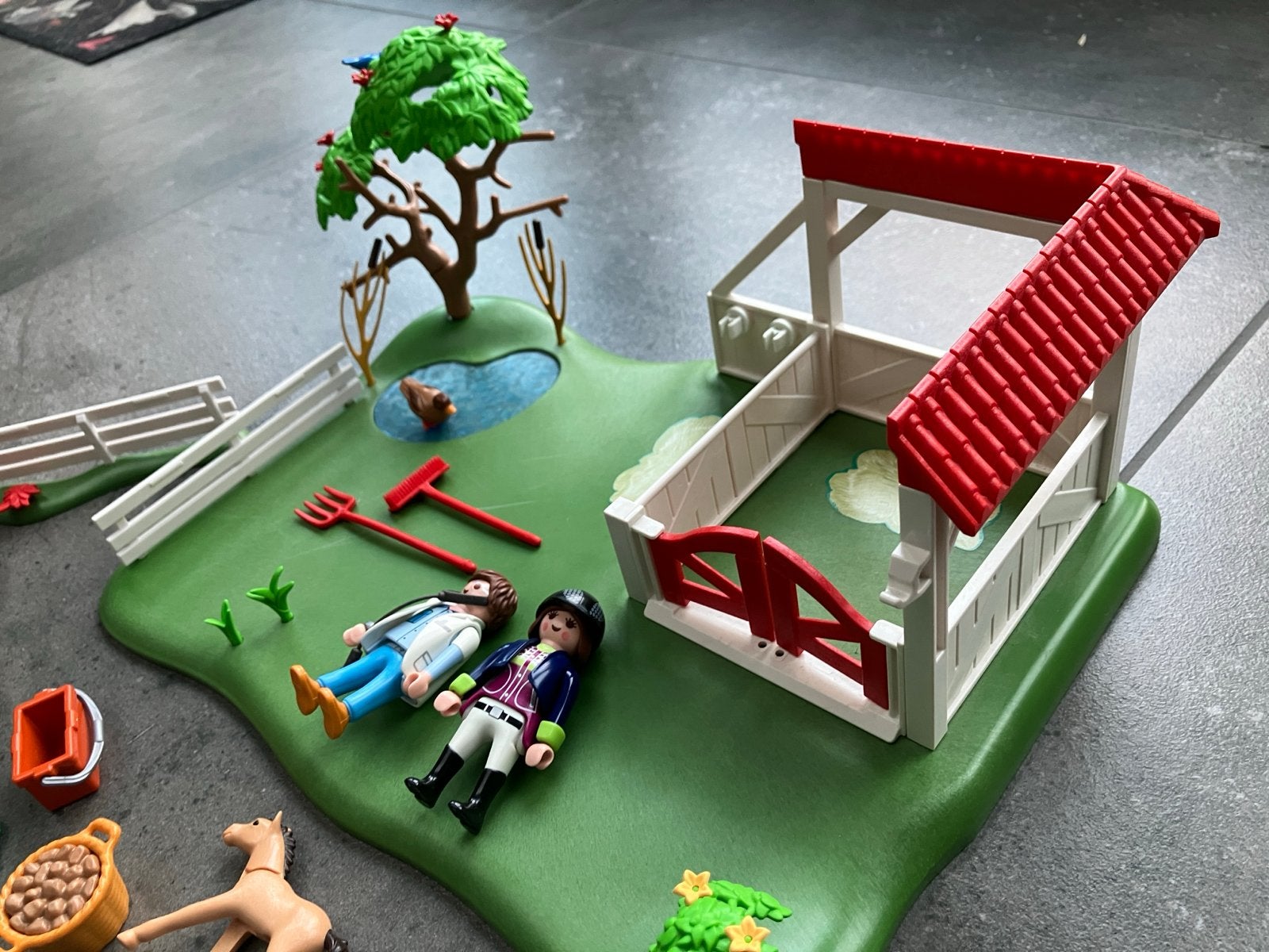 Playmobil Paardenmanege Set 6147 met Figuren en Accessoires, Ophalen of Verzenden, Gebruikt