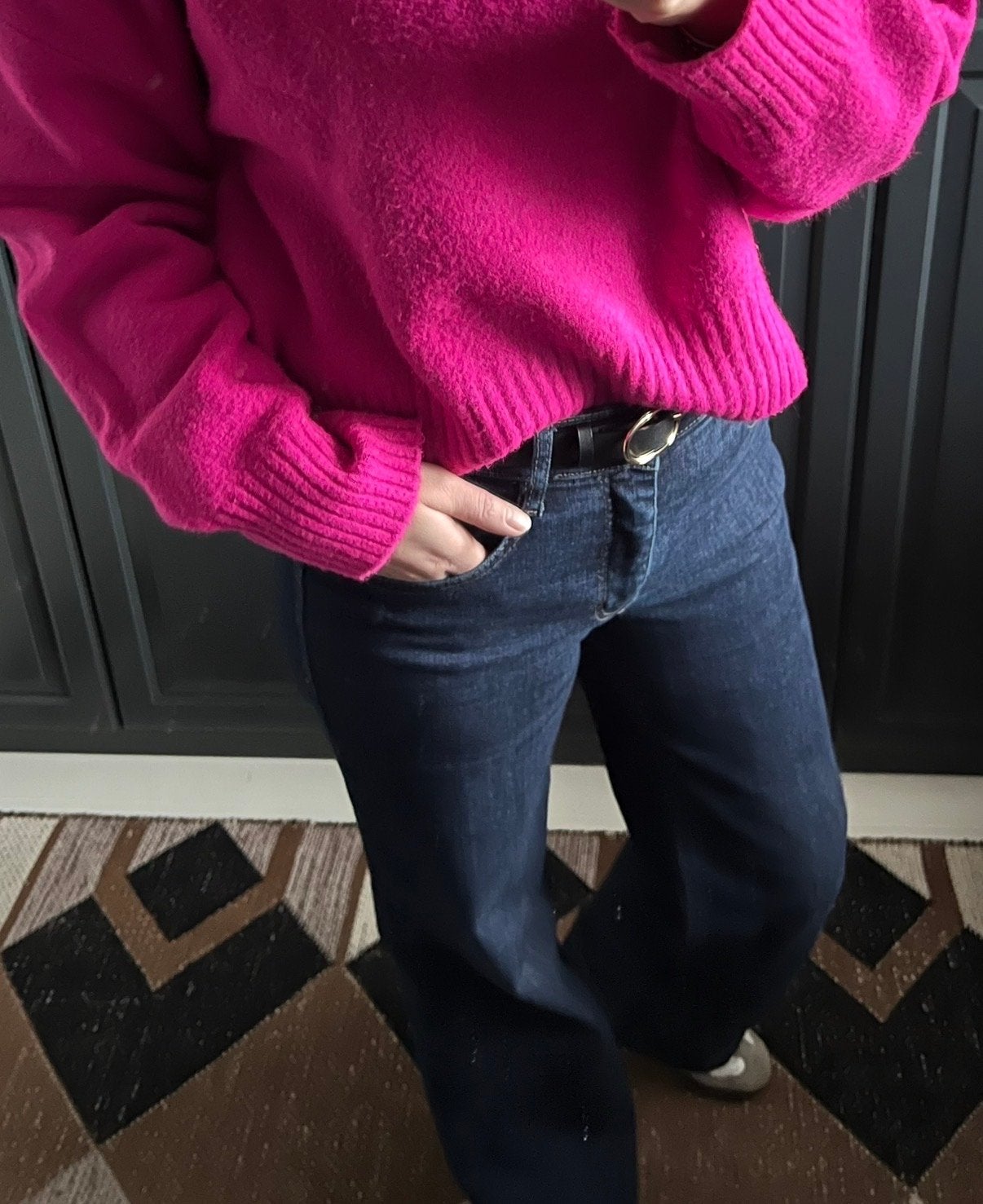 Costes Wide Leg Spijkerbroek - Donkerblauw, Kleding | Dames, Ophalen of Verzenden, Zo goed als nieuw, Blauw, W27 (confectie 34) of kleiner