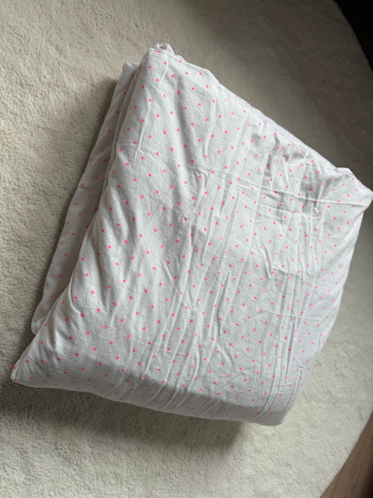 HEMA Baby ledikant deken met dekbedovertrek (125x90), Gebruikt, Ophalen of Verzenden, Hema, Wit