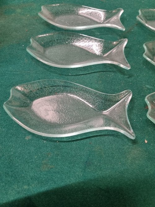 schaaltjes in de vorm van vis glas, Ophalen of Verzenden, 'T Olde Gre-j, Info@toldegrej.nl, Endepoelstraat 20f Didam