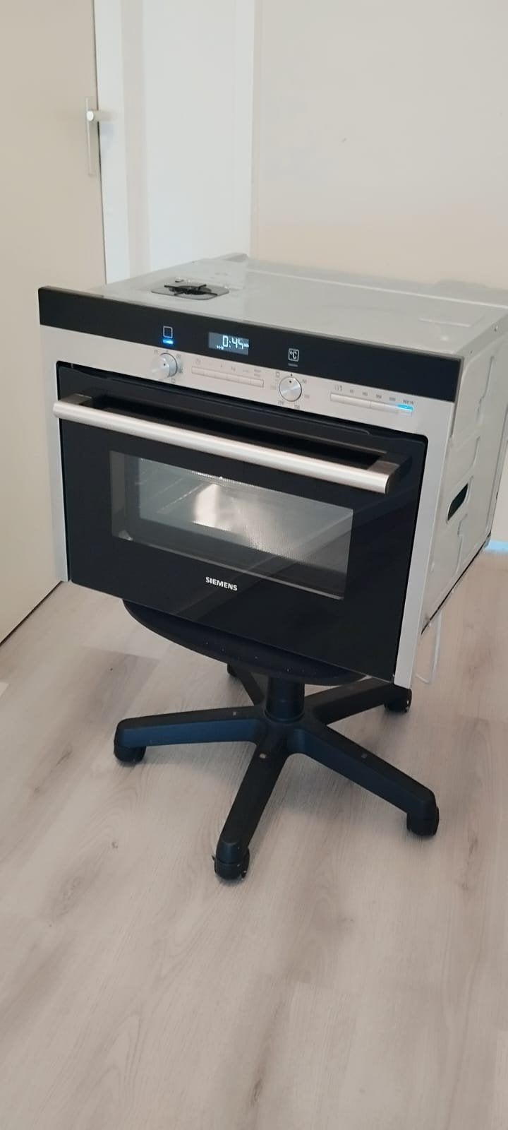 Siemens inbouw combimagnetron 45x60 cm, werkt prima, Combimagnetron, Gebruikt, Ophalen of Verzenden, Inbouw