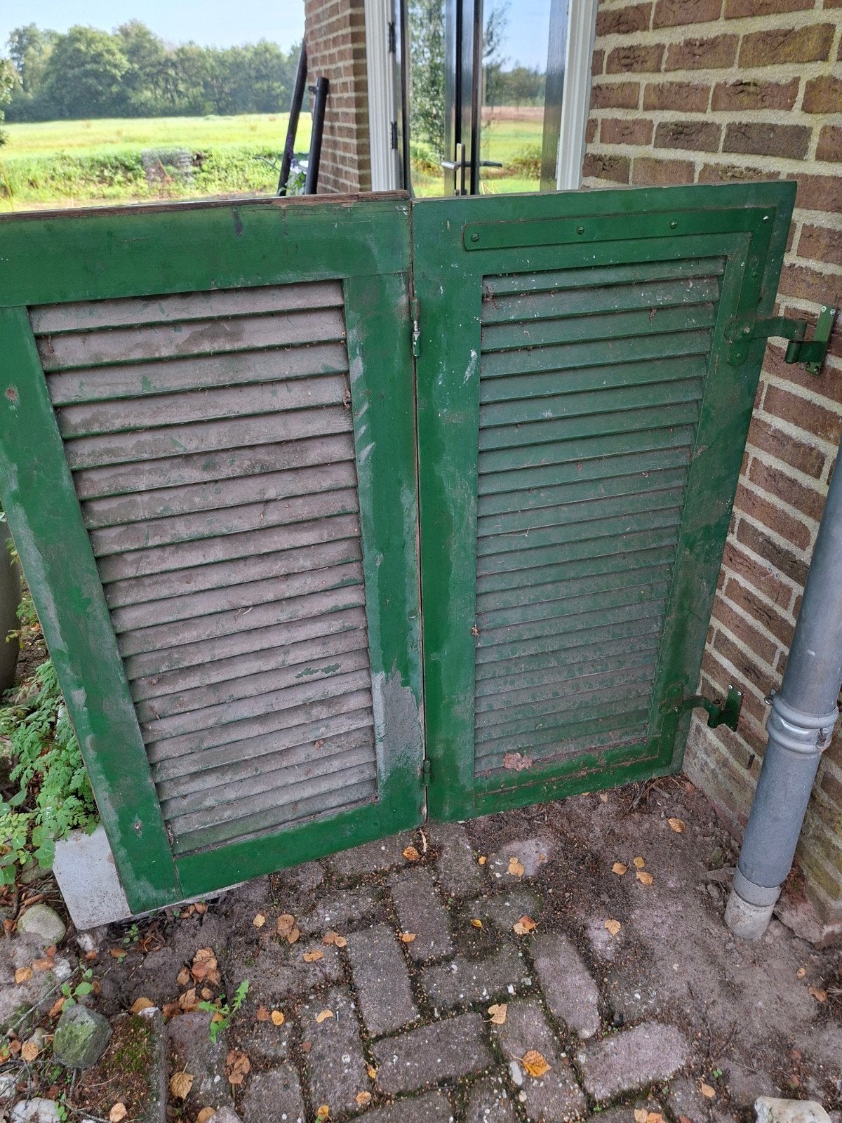 louvreluiken 8x, Ophalen, Gebruikt, Minder dan 75 cm, Raamkozijn