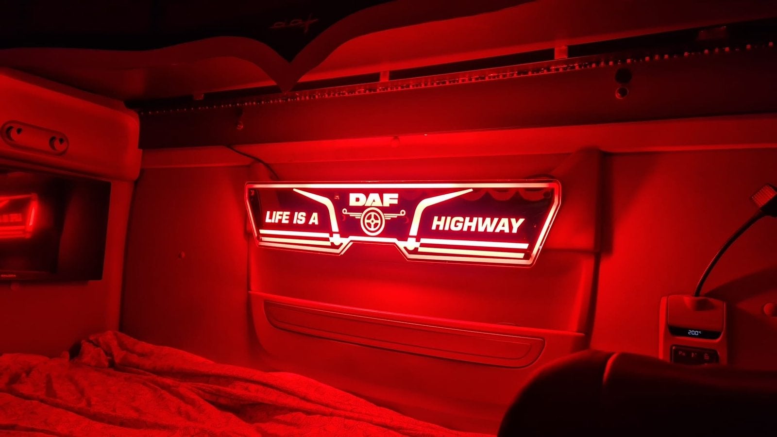 DAF 'Life is a Highway' LED-bord, Ophalen of Verzenden, Zo goed als nieuw
