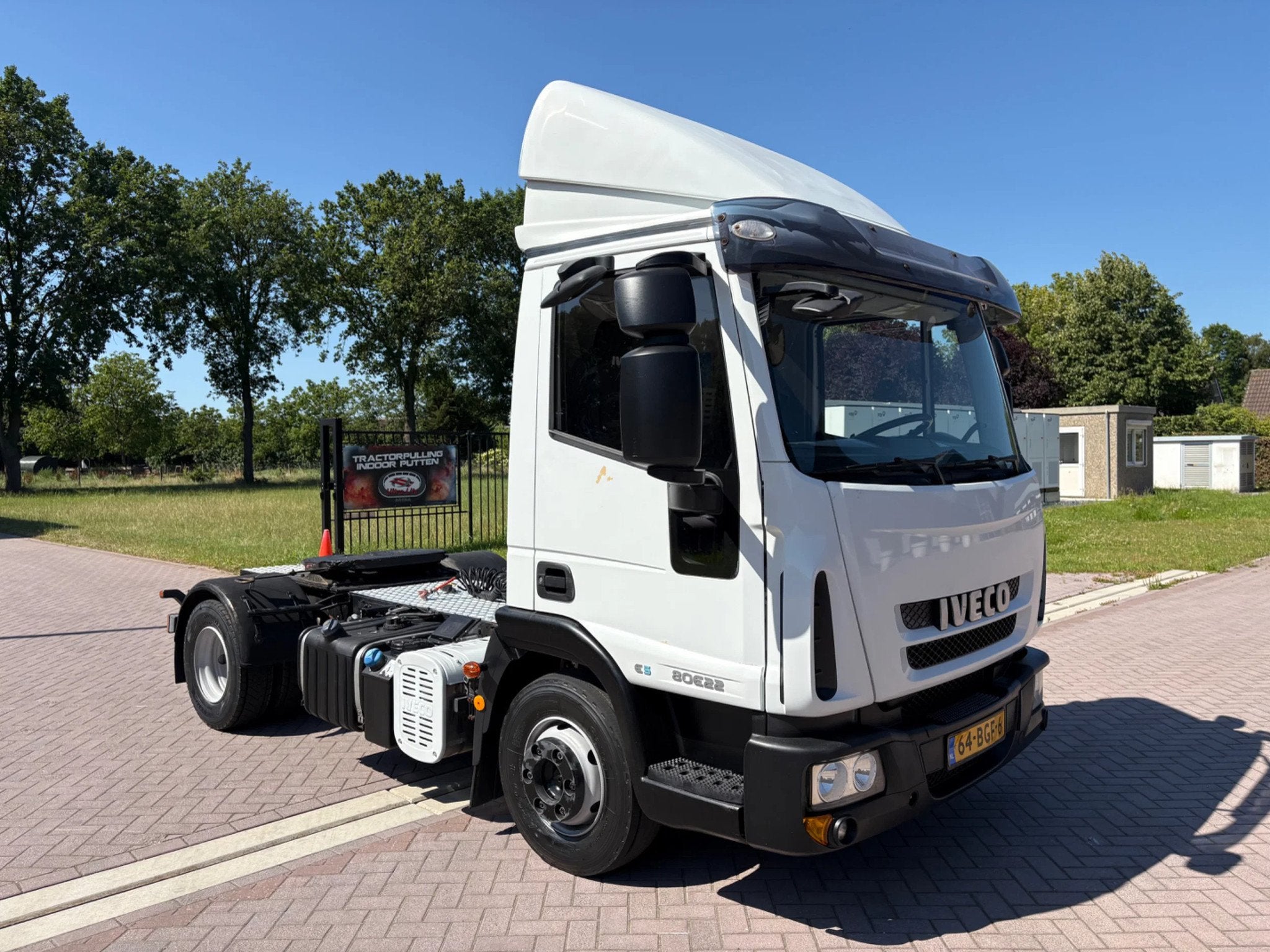 Iveco ML 80 E22 eurocargo trekker 18 ton (bj 2010), Auto's, Euro 5, Achterwielaandrijving, Iveco, Wit