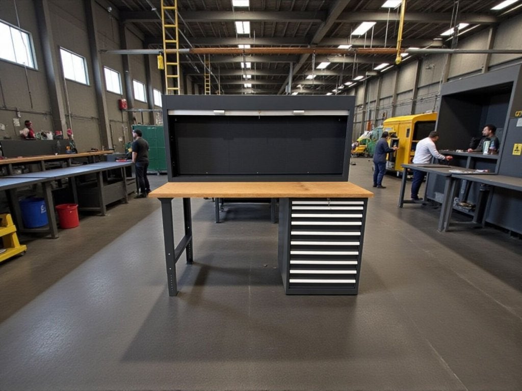 E-Tools | premium line 77724 Werkbank met Kast en, Niet ingevuld, Niet ingevuld, Niet ingevuld