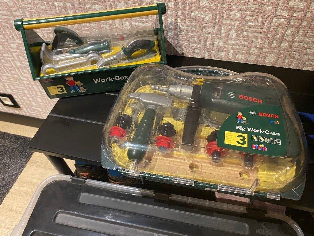 Klein Bosch gereedschap 2 sets, Ophalen of Verzenden, Zo goed als nieuw, Knutselen