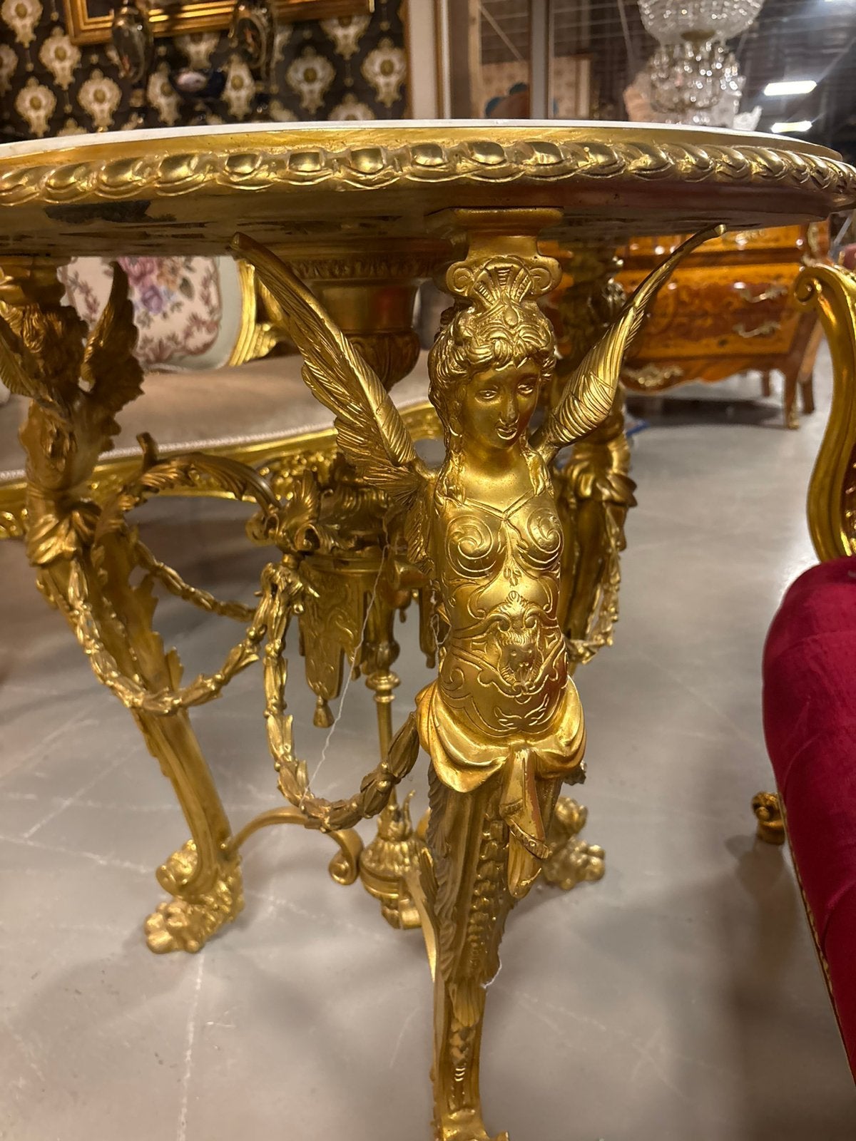 Empire brons tafel 50kg, Antiek en Kunst, Ophalen of Verzenden