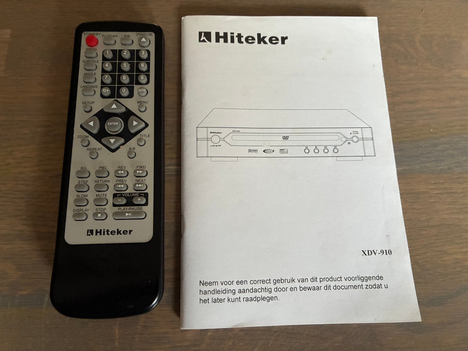 Hiteker XDV-910 DVD Speler incl afstandsbediening, Ophalen, Gebruikt, Dvd-speler, Overige merken
