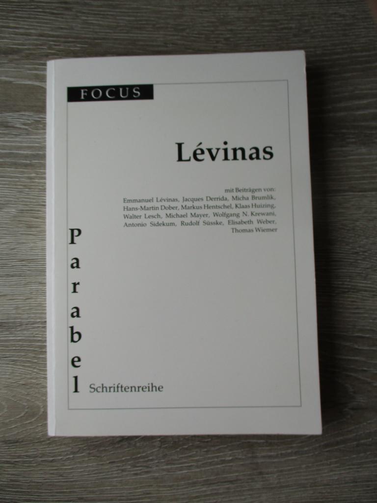 Focus - Parabel schriftenreihe - Lévinas, Boeken, Ophalen of Verzenden, Gelezen