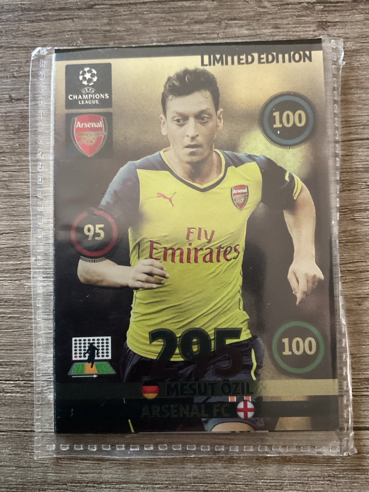 Voetbalplaatje Mesut Özil - Limited Edition Arsenal, Ophalen of Verzenden, Zo goed als nieuw, Buitenlandse clubs, Poster, Plaatje of Sticker