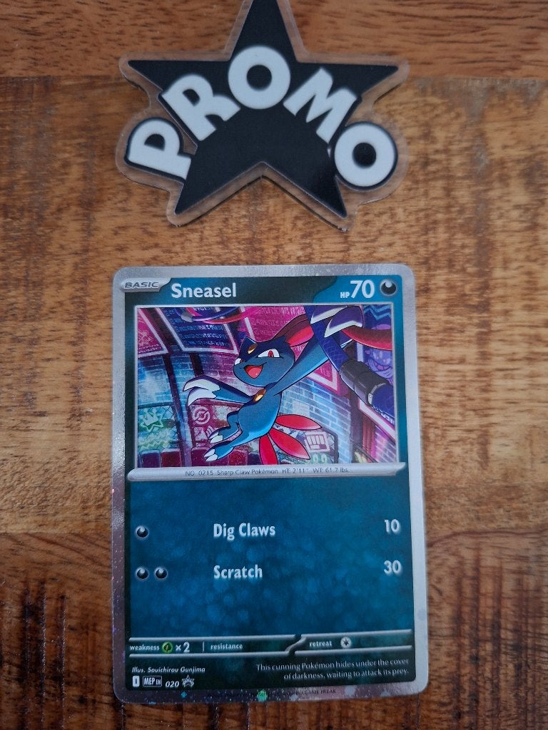 Pokemon Sneasel (MEP 020)  promo, Ophalen of Verzenden, Nieuw, Losse kaart, Foil