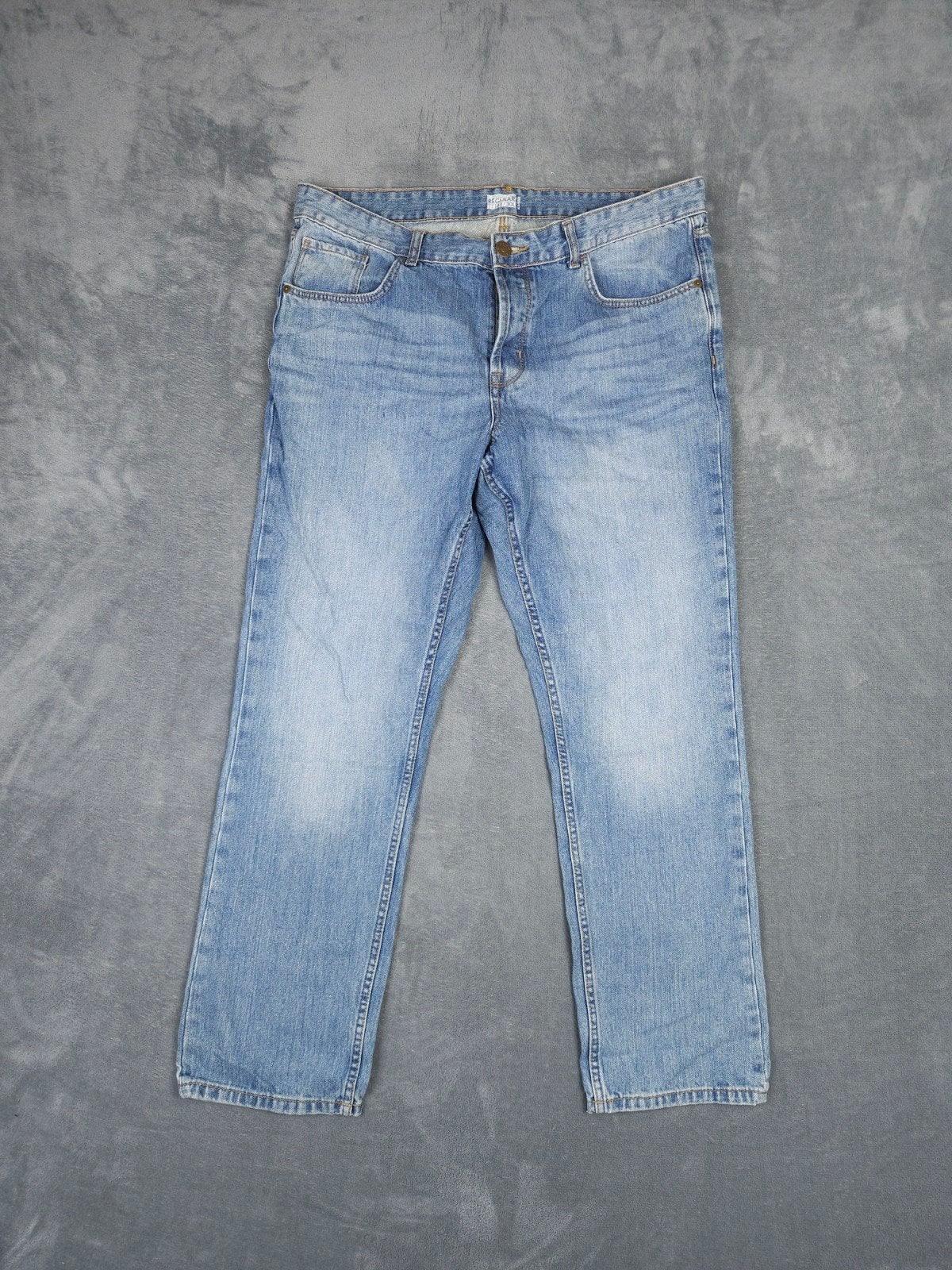 Kiabi Regular Broek 48 W38 l30 Blauw Spijkerbroek Jeans Here, W36 - W38 (confectie 52/54), Blauw, ., Kiabi