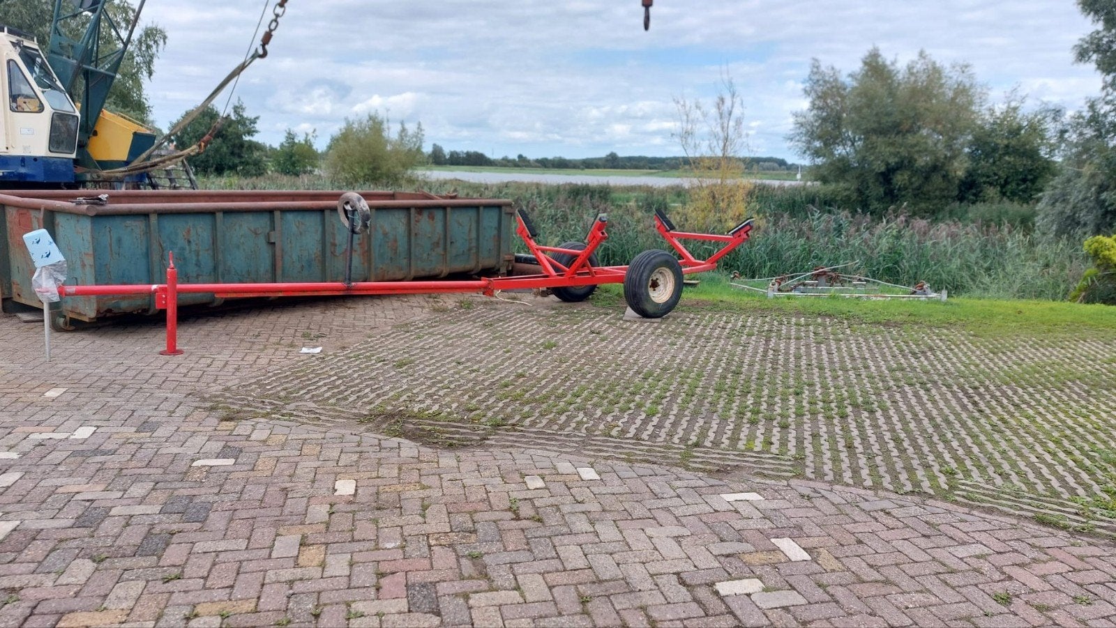 Robuuste boottrailer - Ideaal voor stalling  en onderhoud, Watersport en Boten, Ophalen, Gebruikt, 1500 tot 3000 kg, 6 tot 9 meter