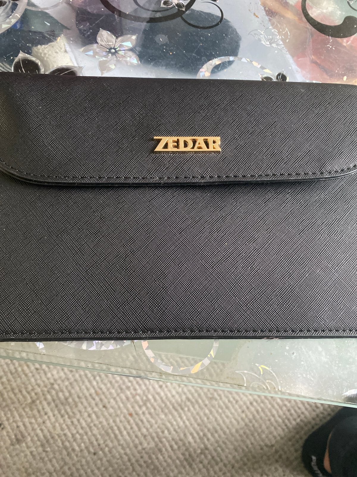 ZEDAR Zwart Avondtasje / Clutch, Ophalen of Verzenden, Zo goed als nieuw, Zwart, Avondtasje