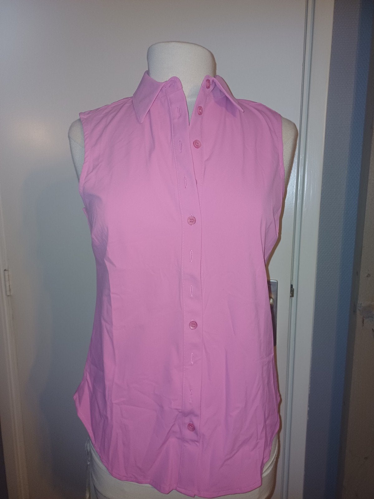 Mi piace travel mouwloze blouse Barbie pink, Maat 42/44 (L), Onbekend, Nieuw, Ophalen of Verzenden