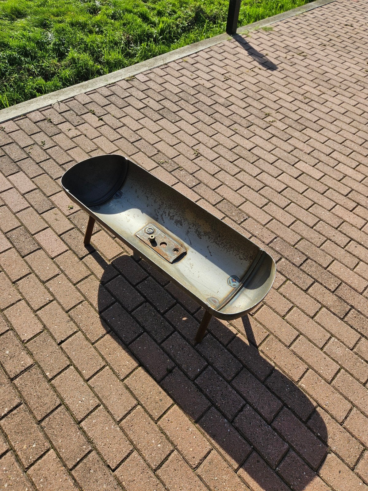 vuurschaal van oude lpg tank, Ophalen, Zo goed als nieuw, Vuurton