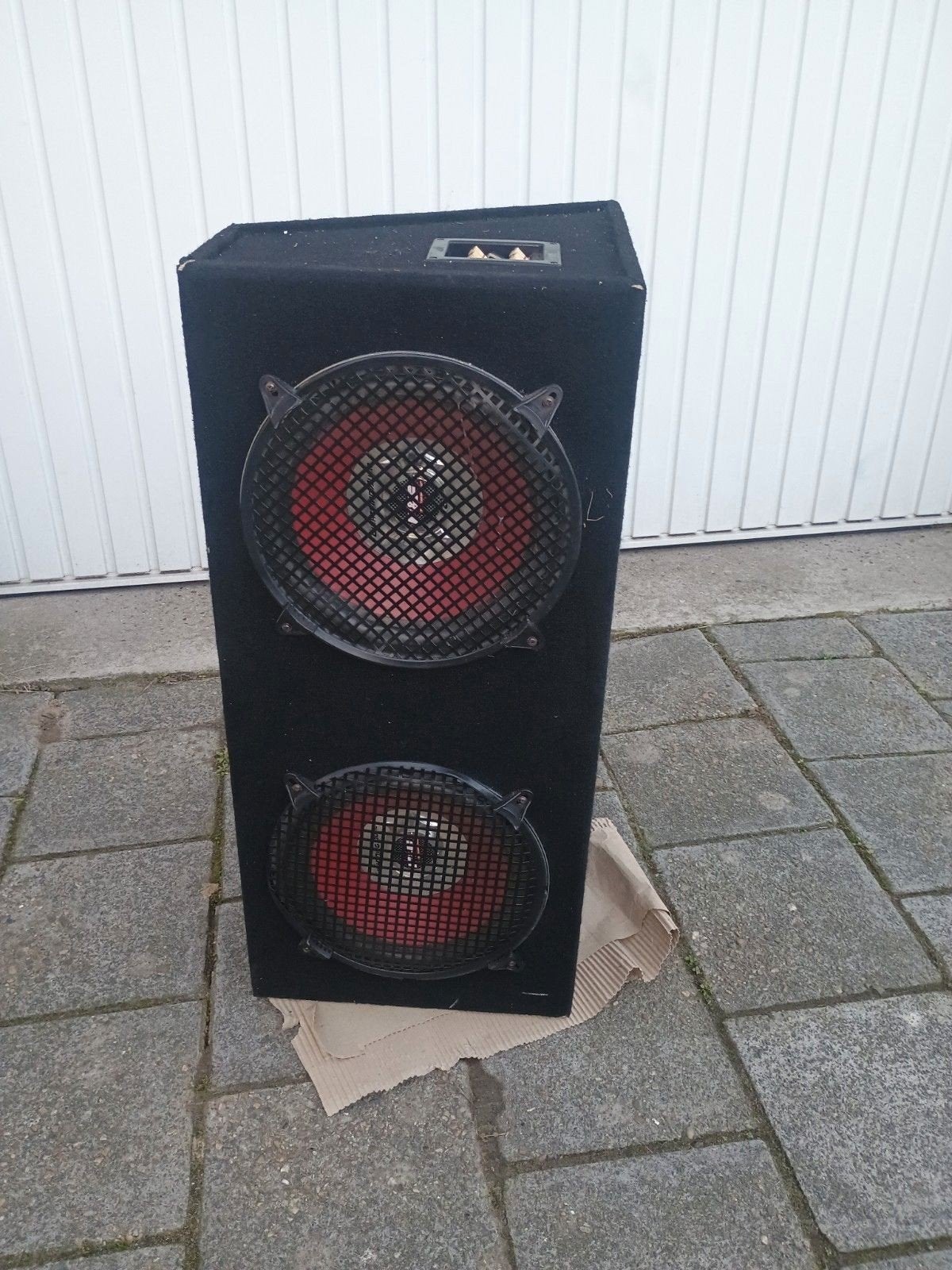 Subwoofer met Kenwood versterker., Auto diversen, Autospeakers, Ophalen, Gebruikt