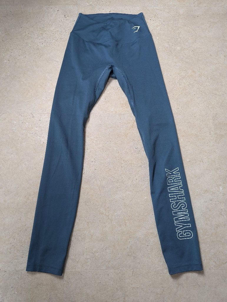 Gymshark Legging Maat S - Zo goed als nieuw, Maat 36 (S), Gymshark, Verzenden, Blauw