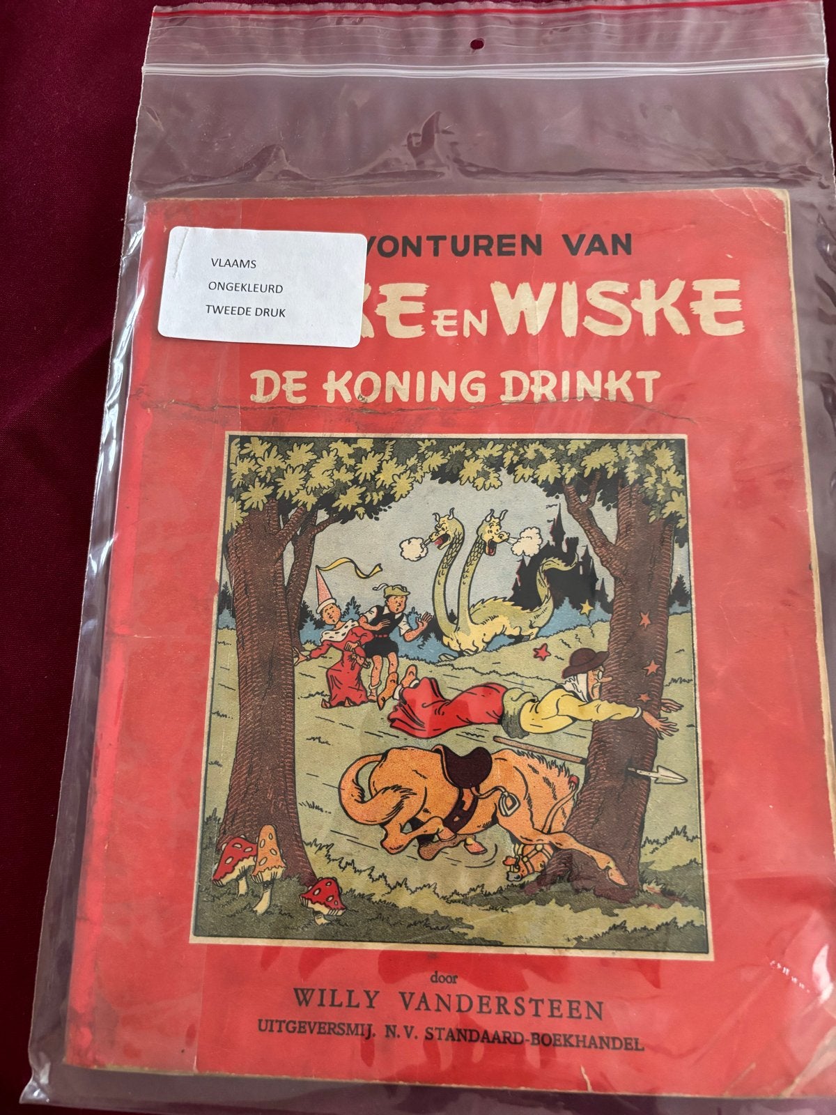 Suske en Wiske: De Koning Drinkt (Vlaams, Ongekleurd), Boeken, Eén stripboek, Ophalen, Gelezen