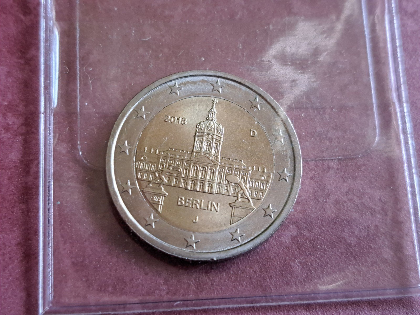 2 euro UNC Duitsland Charlottenburg Berlijn 2018 (J), Ophalen of Verzenden, Duitsland, 2 euro
