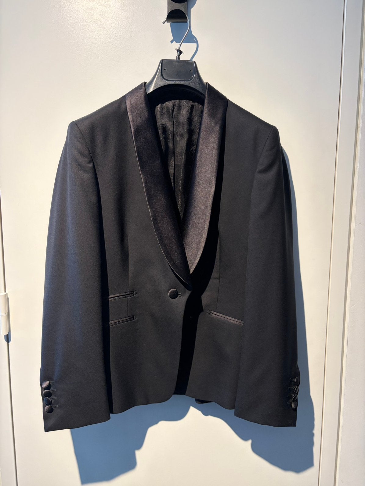 Dames maatwerk smoking/ trouwpak mt 40 NIEUW, Maat 38/40 (M), Kostuum of Pak, Zwart, Nieuw