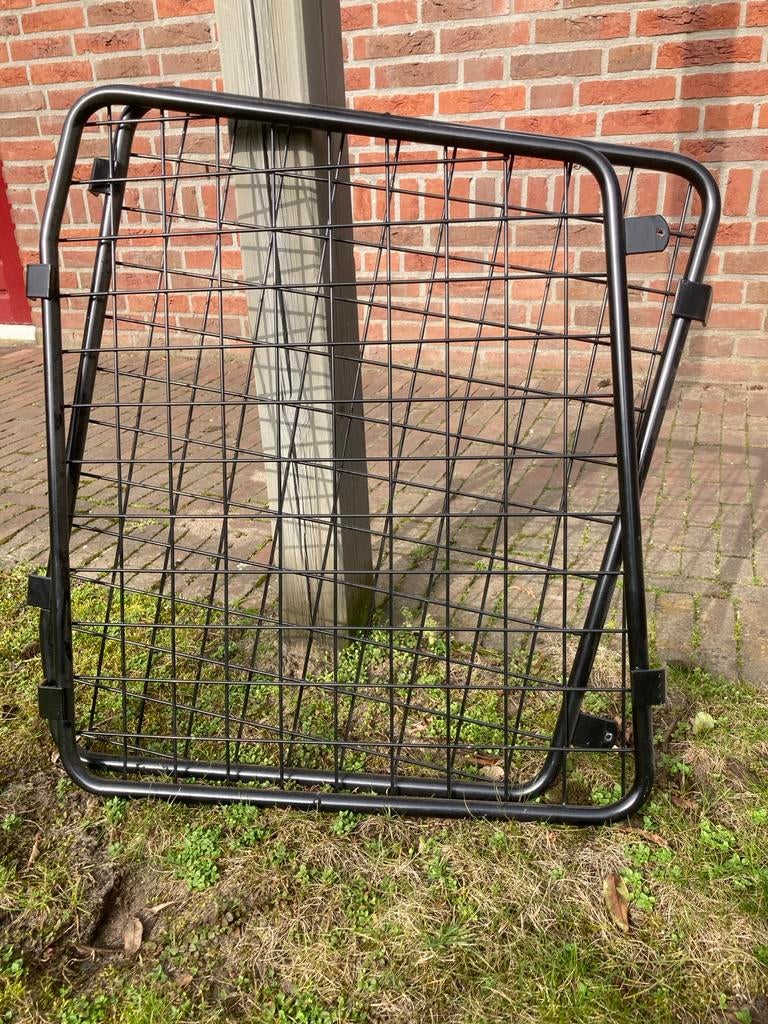 2 Zwart metalen rekken achterramen Volkswagen Transporter, Ophalen, Gebruikt, Volkswagen