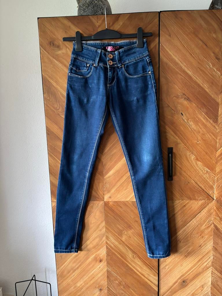 Zgan- Spijkerbroek van COOLCAT. Maat 26, Blauw, Ophalen of Verzenden, Zo goed als nieuw, Coolcat