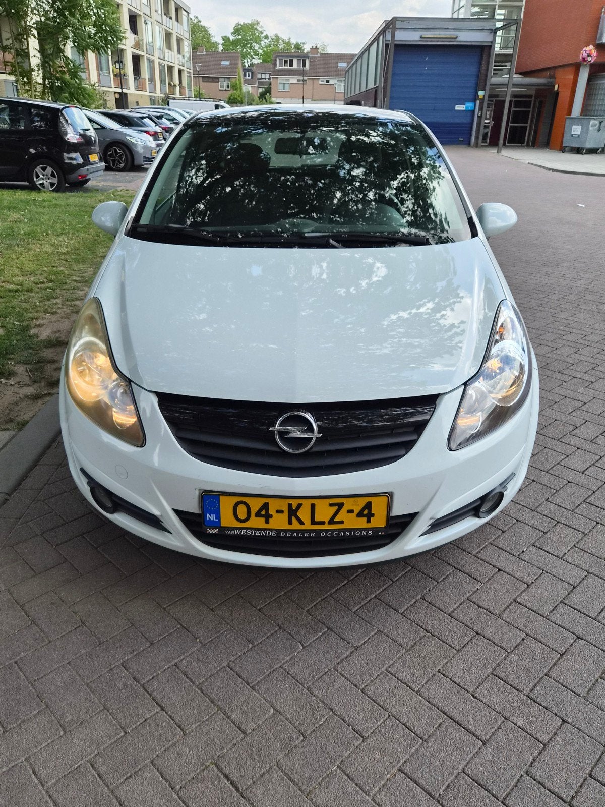 Opel Corsa 2010 Wit, Auto's, Isofix, Stof, Zwart, Wit