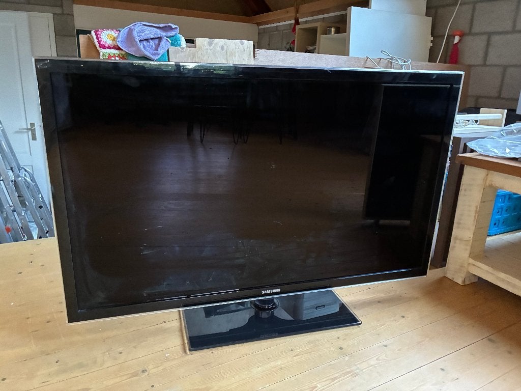 Samsung 46 inch (117 cm) Full HD LED TV – werkt goed!, Audio, Tv en Foto, Ophalen, Gebruikt, 50 Hz, Samsung