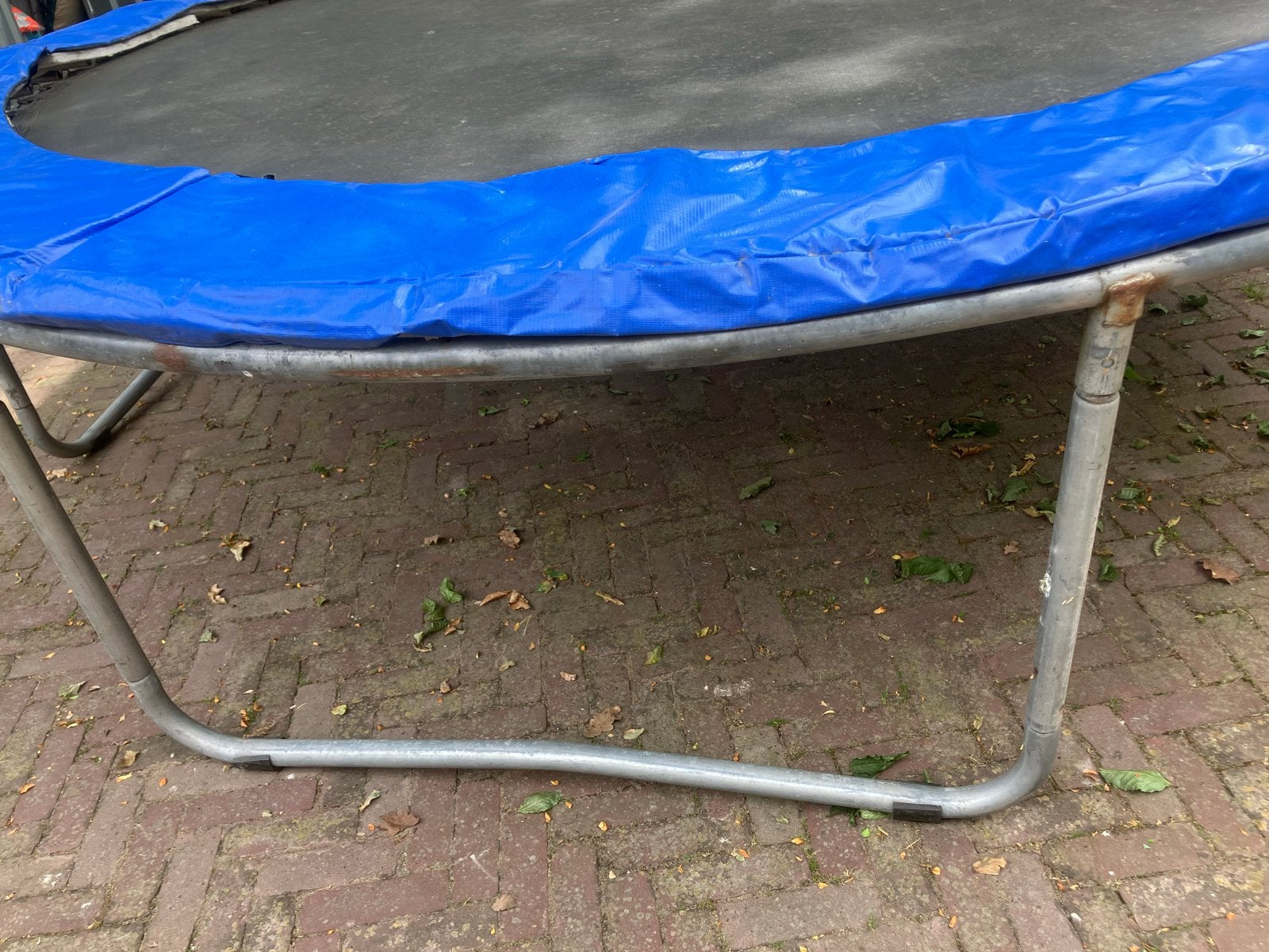 Trampoline Rond 300 cm met hoog valnet, Ophalen, Gebruikt