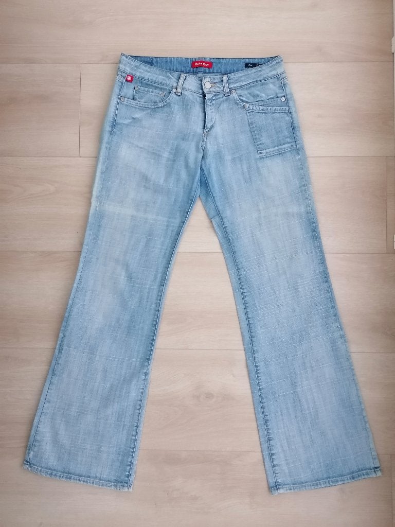INDIAN ROSE Flared Jeans Low Rise W32, Blauw, Ophalen of Verzenden, Zo goed als nieuw, W30 - W32 (confectie 38/40)