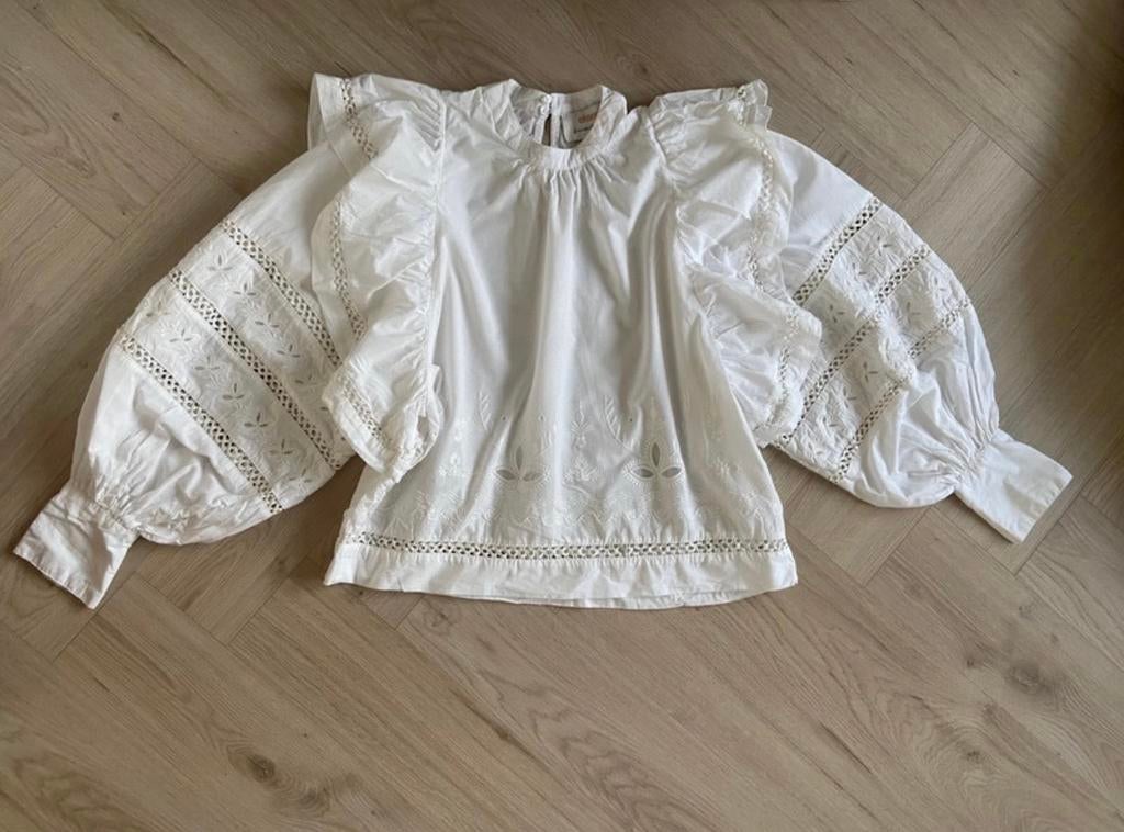 Lonneke Nooteboom blouse, wit, maat L, Kleding | Dames, Ophalen of Verzenden, Gedragen, Maat 42/44 (L), Wit