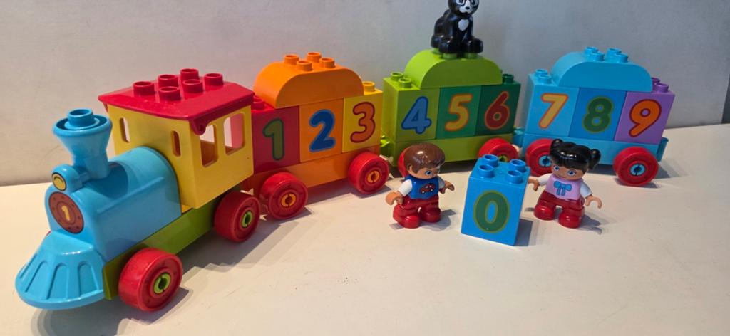 Lego duplo 10847-getallentrein-compleet, Kinderen en Baby's, Speelgoed | Duplo en Lego, Ophalen of Verzenden, Zo goed als nieuw