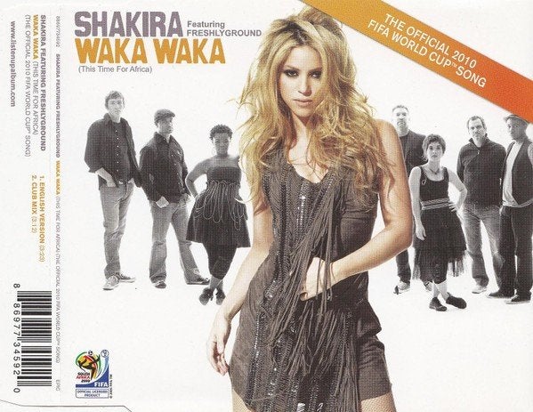 SHAKIRA CD SINGLE WAKA WAKA 2010 WORD CUP SONG, Ophalen of Verzenden, Zo goed als nieuw, Pop